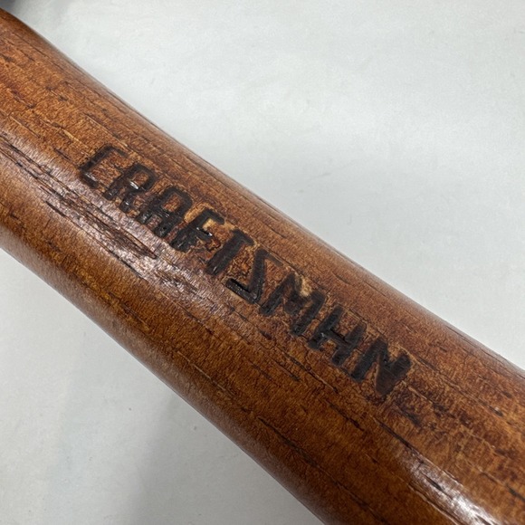 Vintage Craftsman USA Ball Peen Hammer #38465 16oz M Original Wood Handle - Picture 2 of 8